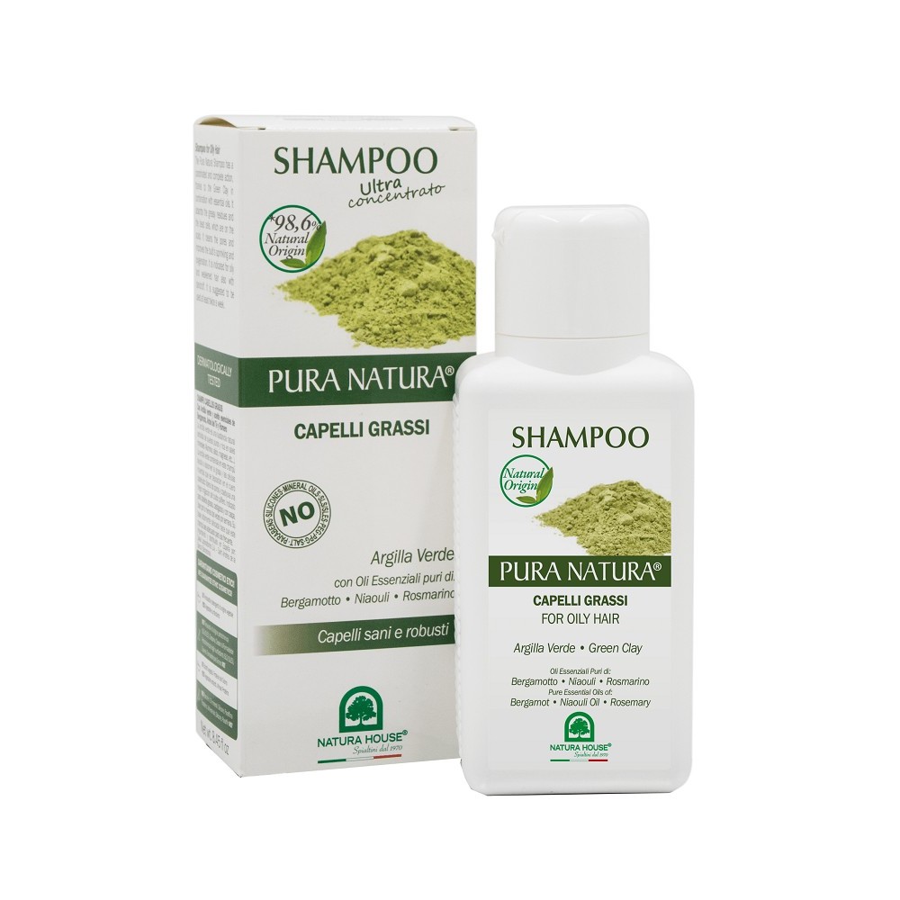 SHAMPOO CAPELLI GRASSI con Argilla Verde - Rimineralizzante 250 ml Natura House