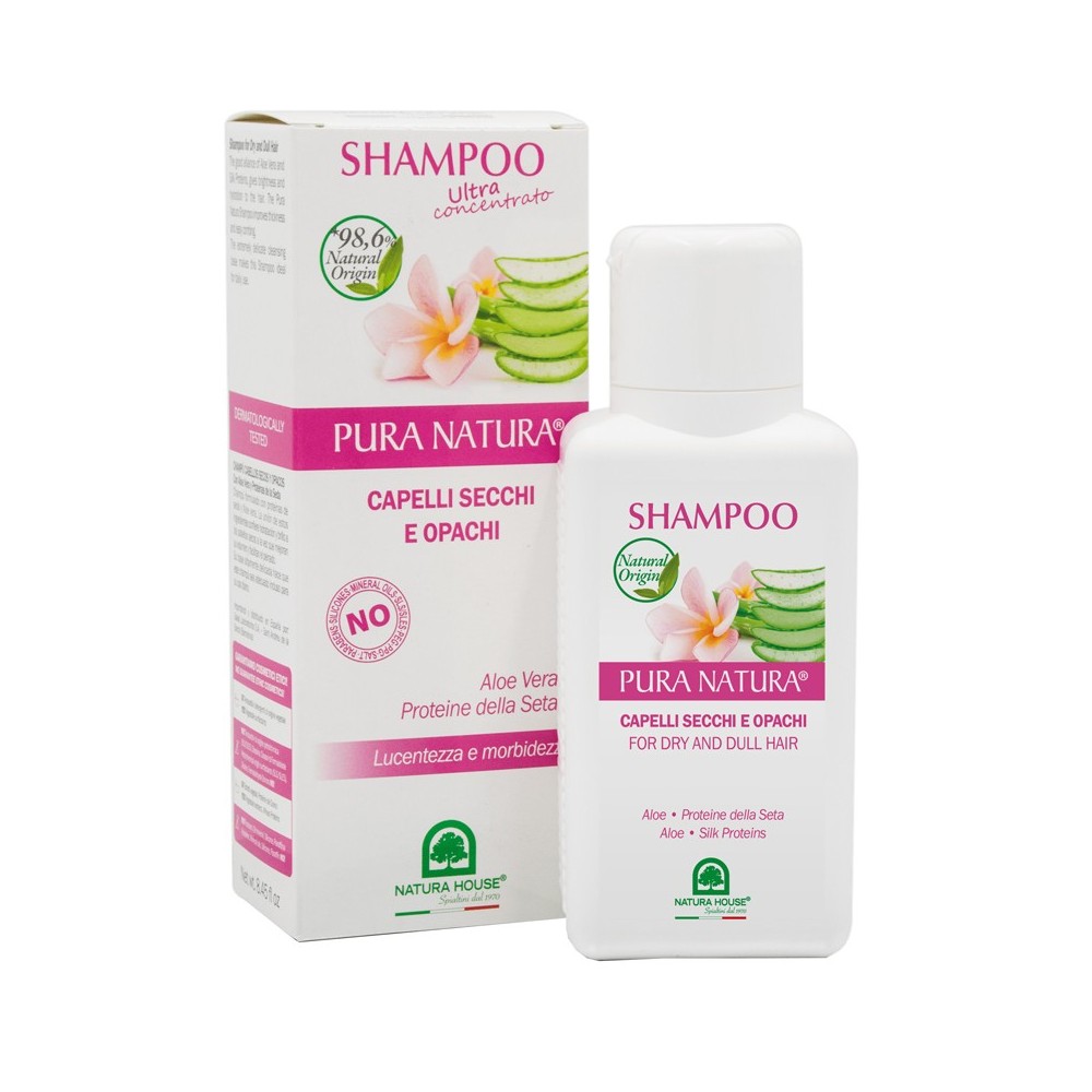 SHAMPOO CAPELLI SECCHI E OPACHI con Aloe e Proteine della Seta 250 ml Natura House