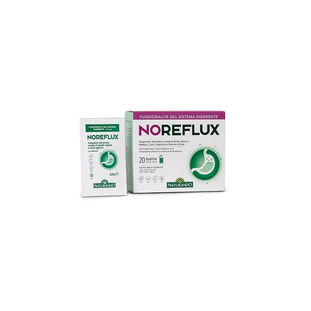 NOREFLUX integratore alimentare 20 bustine Naturando