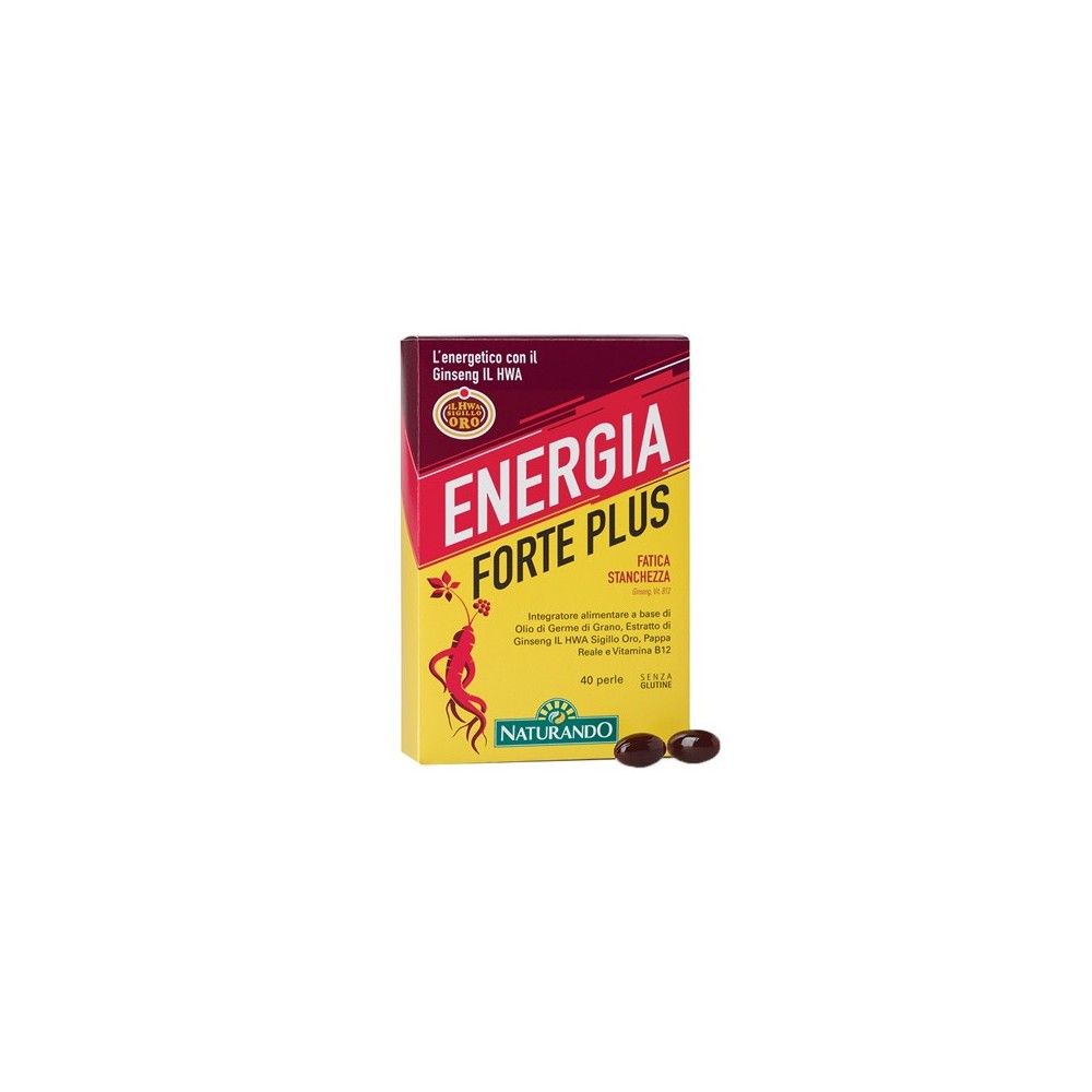 ENERGIA FORTE PLUS integratore alimentare 40 perle Naturando