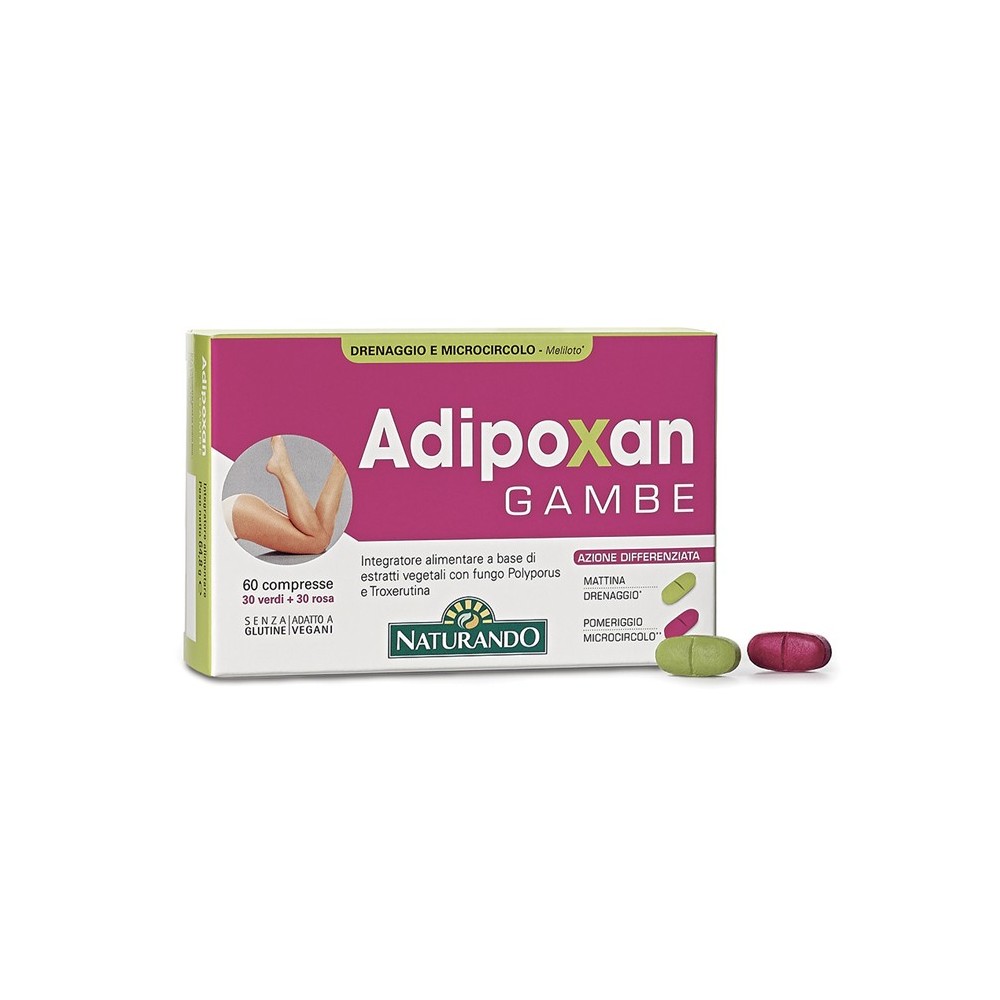 ADIPOXAN GAMBE integratore alimentare 60 compresse Naturando