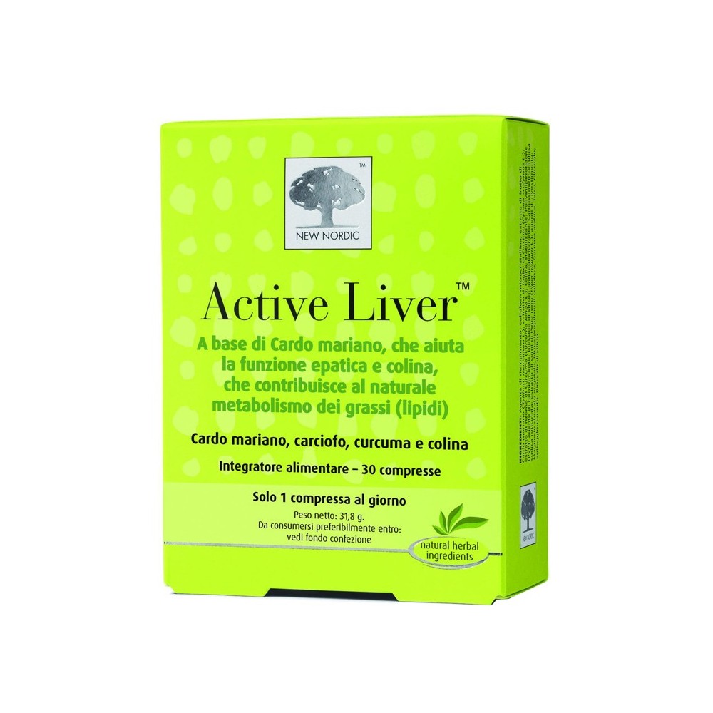 ACTIVE LIVER integratore alimentare 30 compresse New Nordic