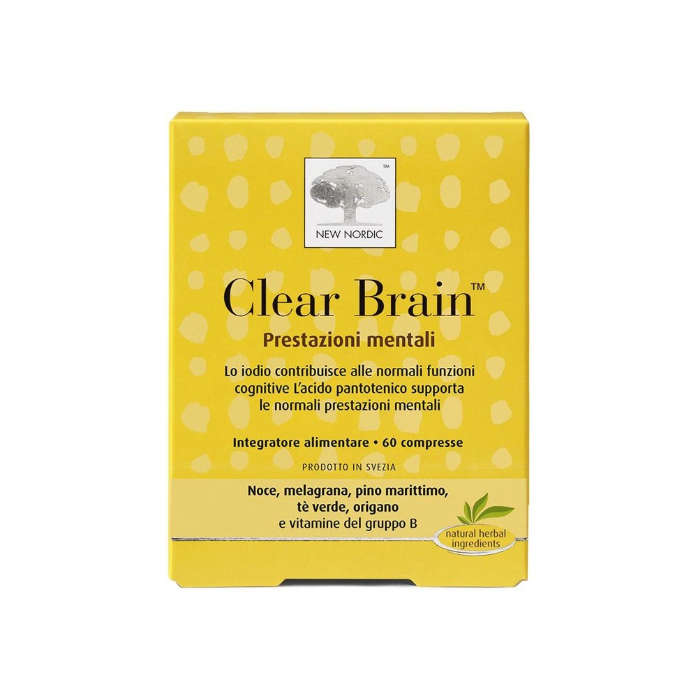 CLEAR BRAIN integratore alimentare 60 compresse New Nordic