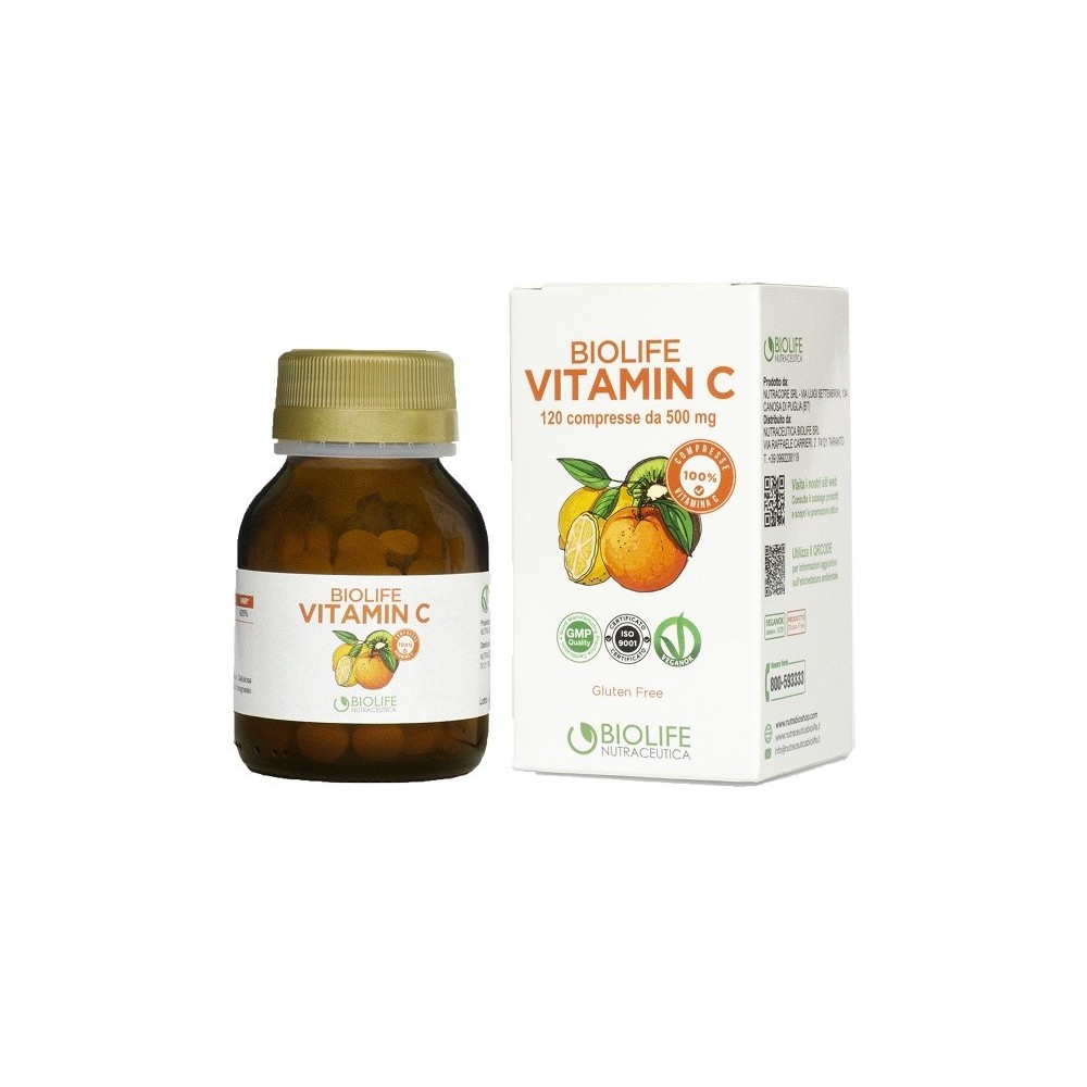 BIOLIFE VITAMIN C integratore alimentare 120 compresse Nutraceutica Biolife