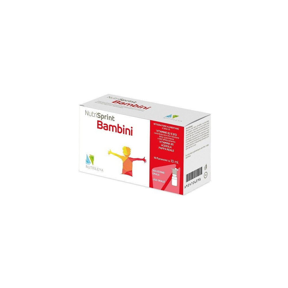 NUTRISPRINT BAMBINI integratore alimentare 10 flaconcini da 10 ml Nutrileya