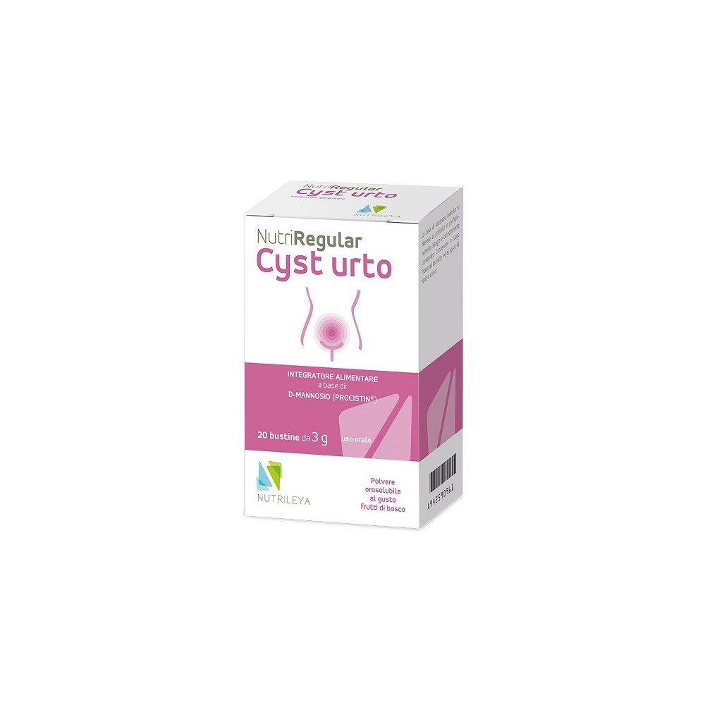 NUTRIREGULAR CYST URTO integratore alimentare 20 bustine Nutrileya