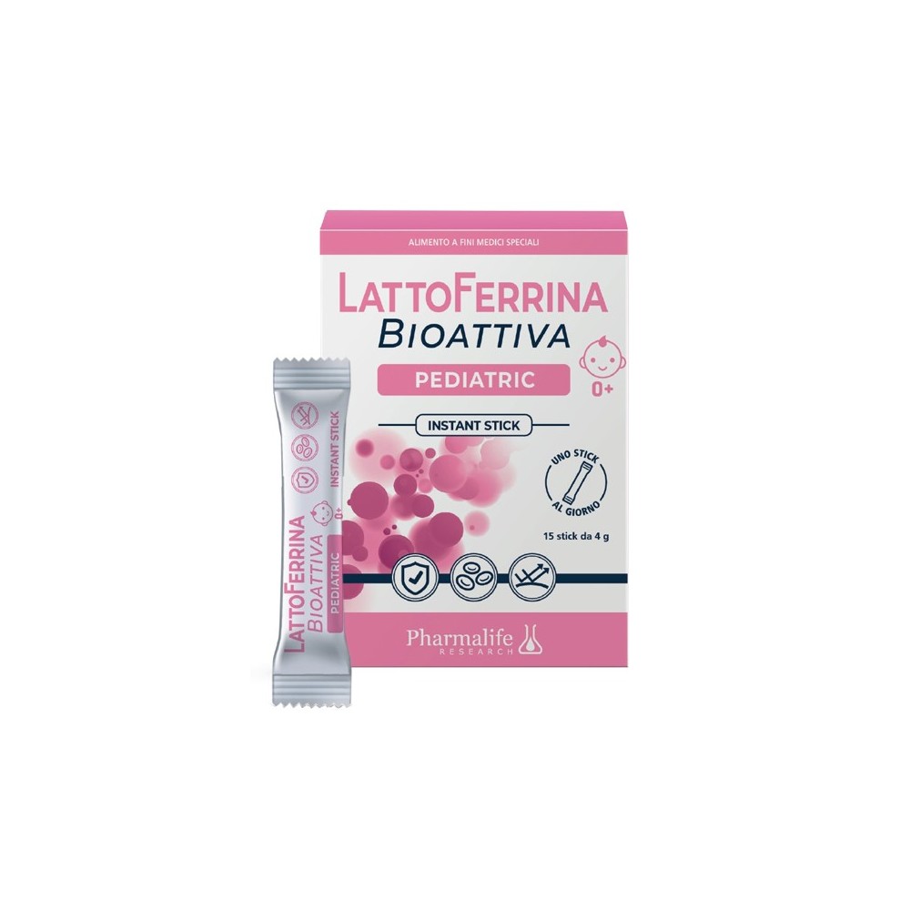 Lattoferrina Bioattiva Pediatric integratore alimentare 15 stick Pharmalife