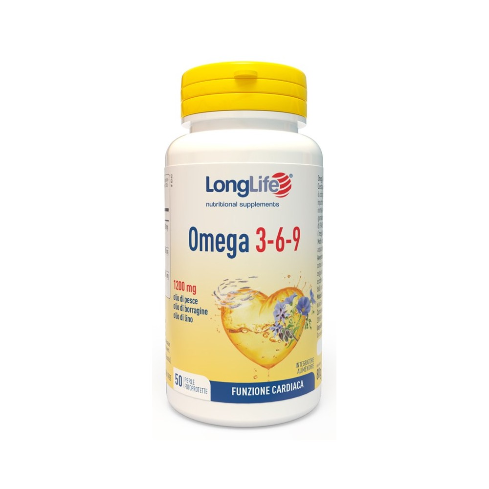 OMEGA 3-6-9 integratore alimentare 50 perle Long Life