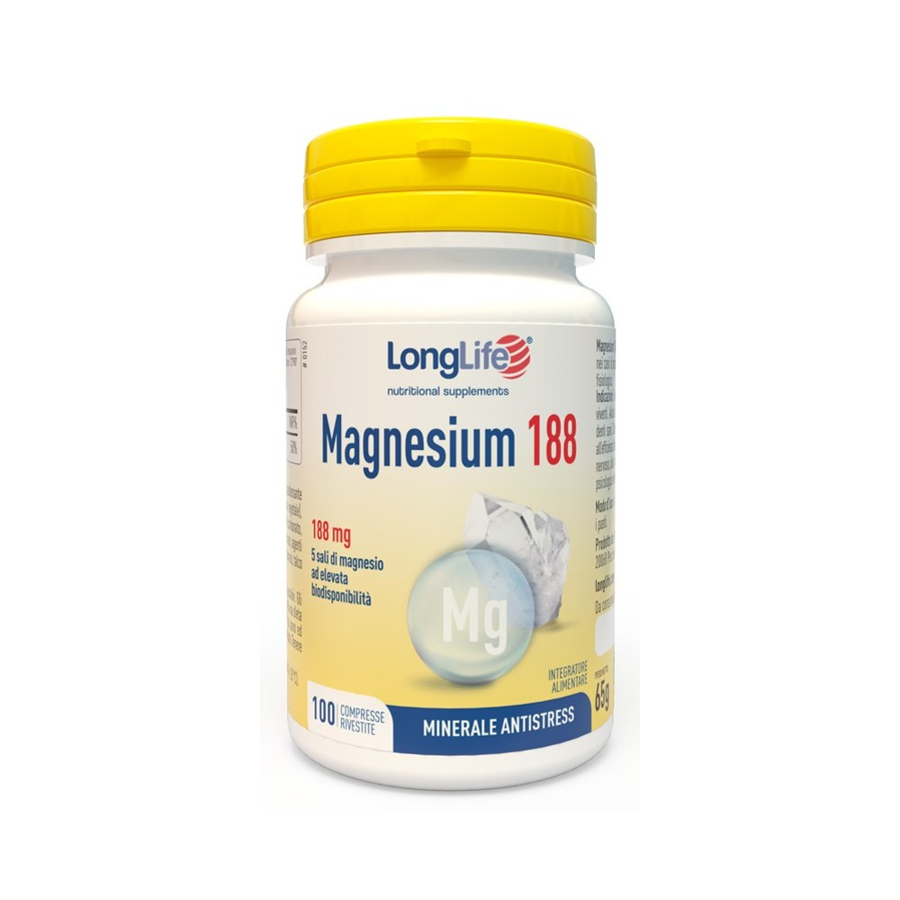 MAGNESIUM 188 integratore alimentare 100 compresse Long Life