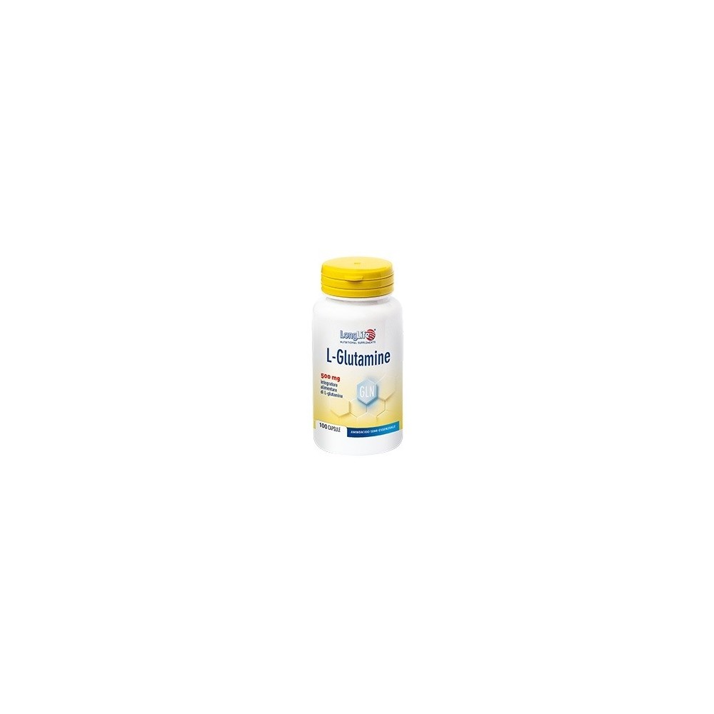 L - GLUTAMINE integratore alimentare 100 capsule Long Life