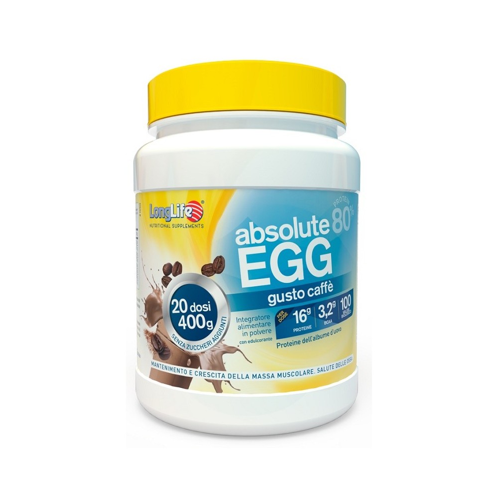 ABSOLUTE EGG Gusto caffè integratore alimentare in polvere 400 g Long Life