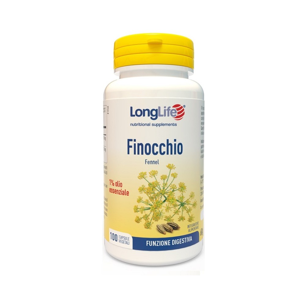 FINOCCHIO 1% integratore alimentare 100 capsule Long Life