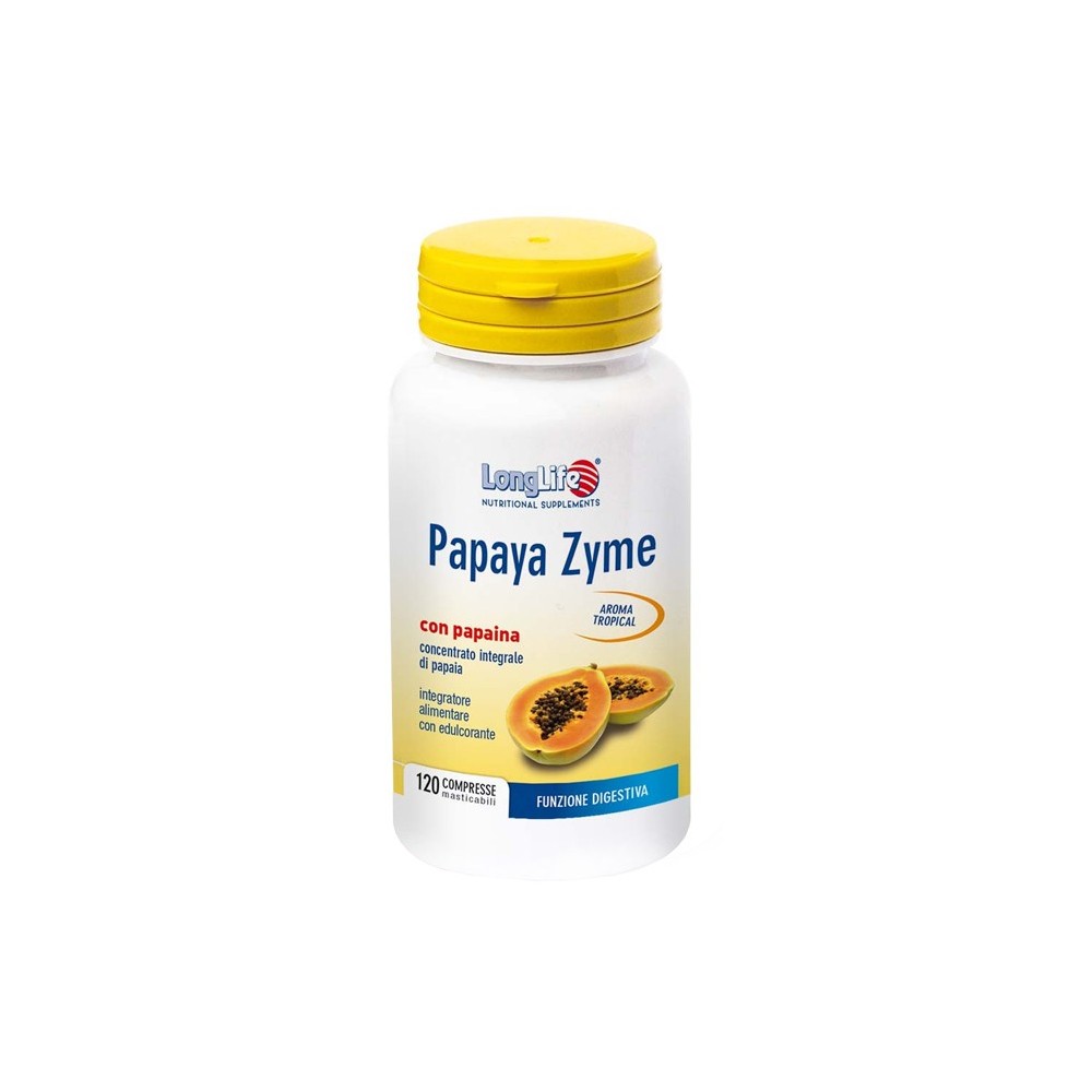 PAPAYA ZYME integratore alimentare 120 compresse masticabili Long Life