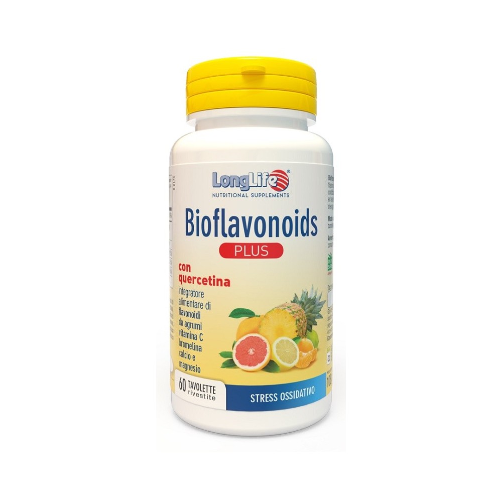 BIOFLAVONOIDS PLUS integratore alimentare 60 tavolette Long Life