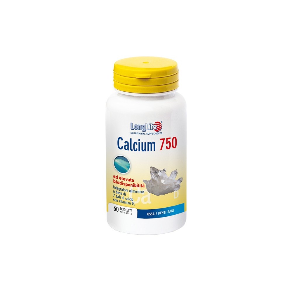 LONGLIFE CALCIUM 750 MG 60 TAVOLETTE