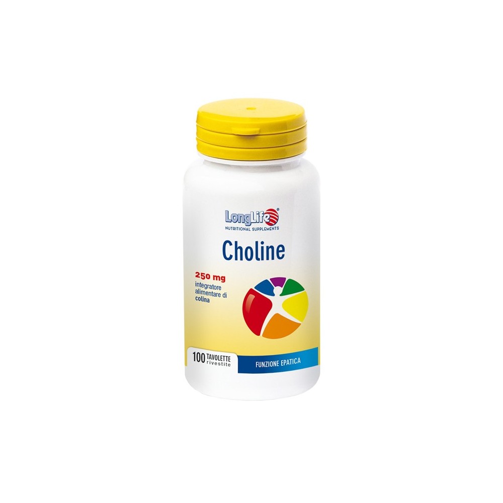 CHOLINE integratore alimentare 100 tavolette Long Life