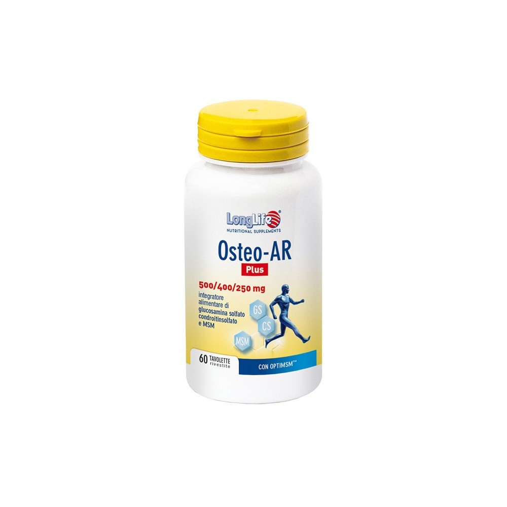 OSTEO-AR PLUS integratore alimentare 60 tavolette Long Life