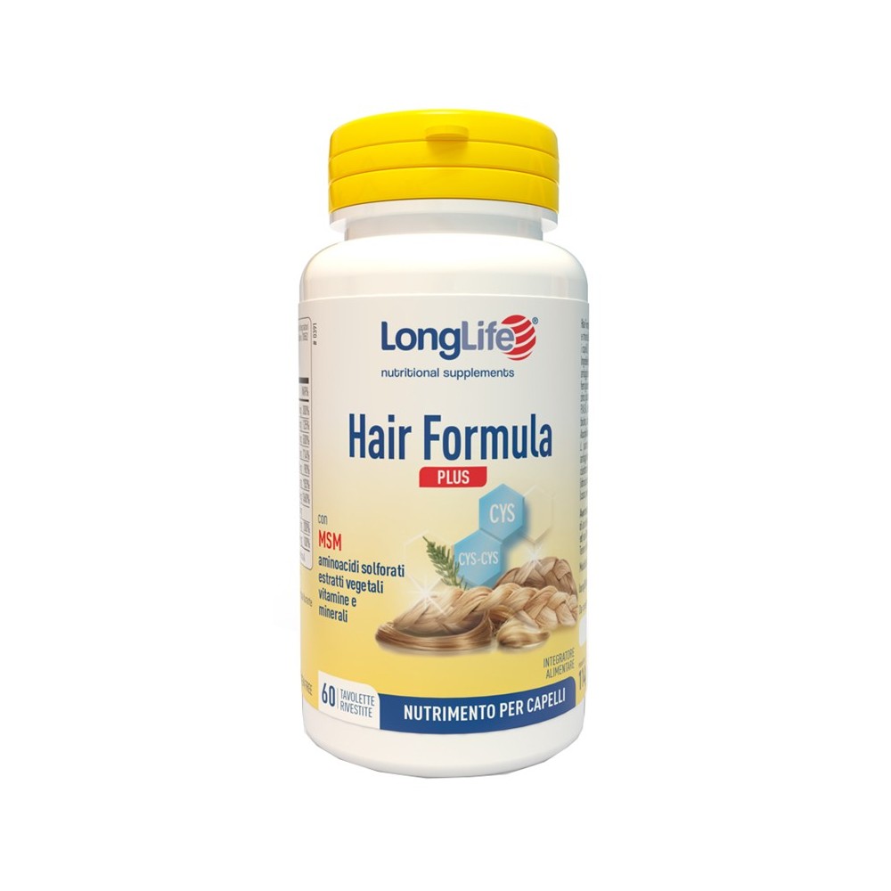 HAIR FORMULA PLUS integratore alimentare 60 tavolette Long Life