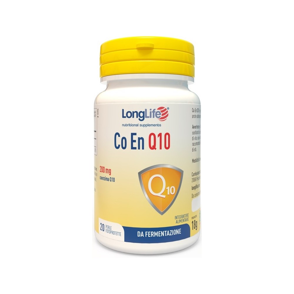 CO EN Q10 200 Mg integratore alimentare 20 perle Long Life