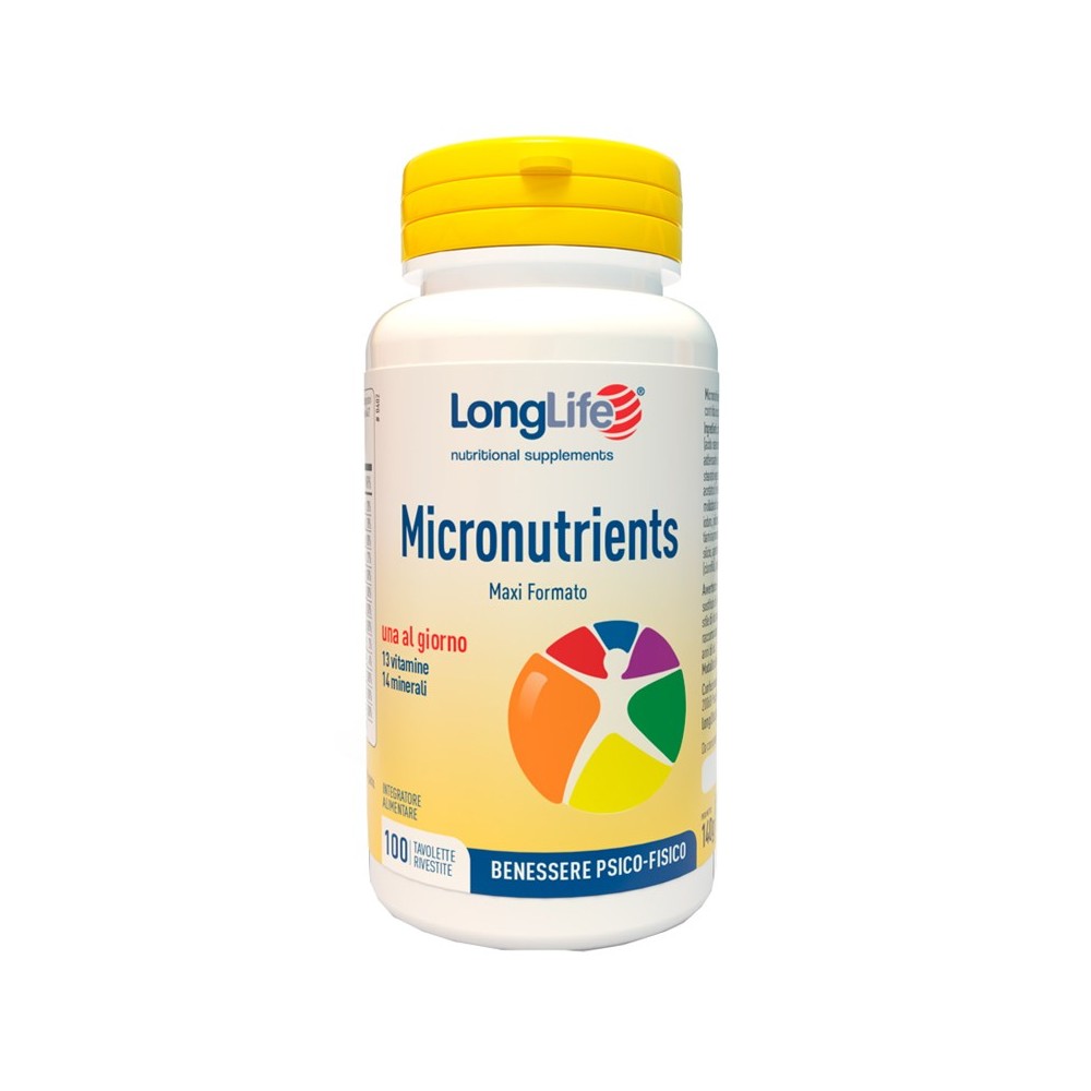 MICRONUTRIENTS integratore alimentare 100 tavolette Long Life