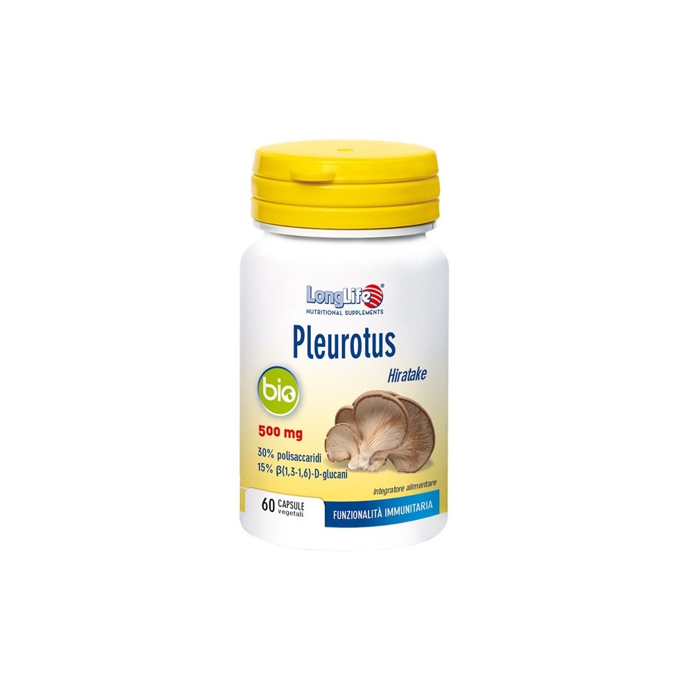 PLEUROTUS BIO integratore alimentare 60 capsule Long Life