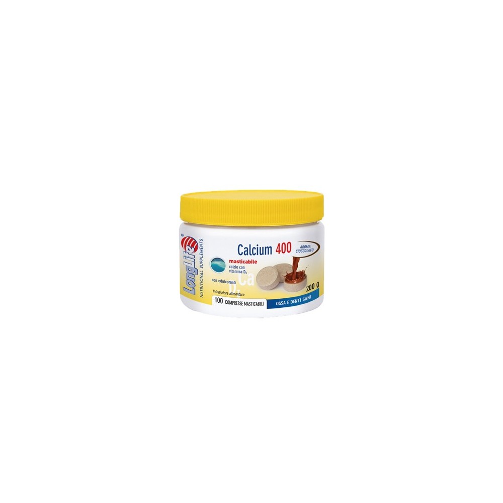 CALCIUM CIOCCOLATO integratore alimentare 100 compresse Long Life