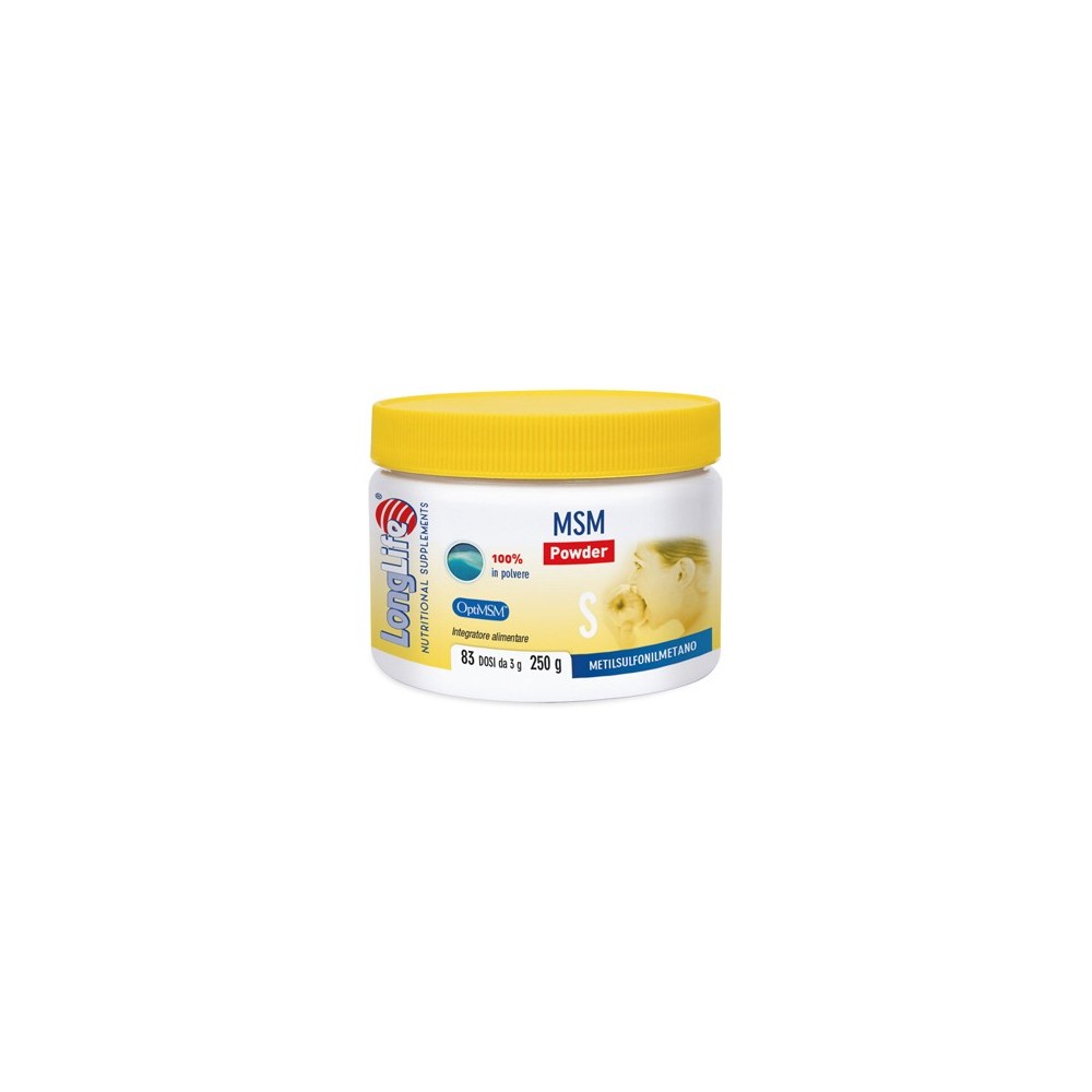 MSM POWDER integratore alimentare in polvere 250 g Long Life