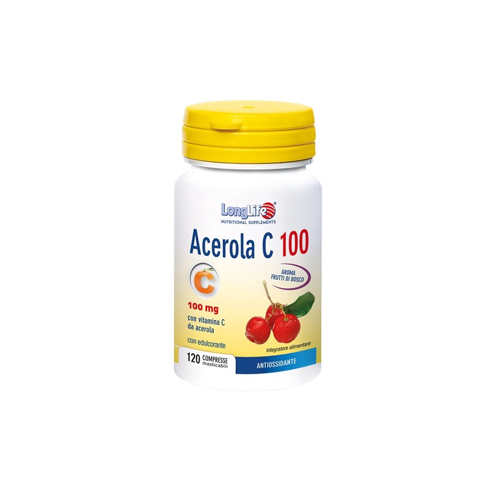 LONGLIFE ACEROLA C100 120 COMPRESSE