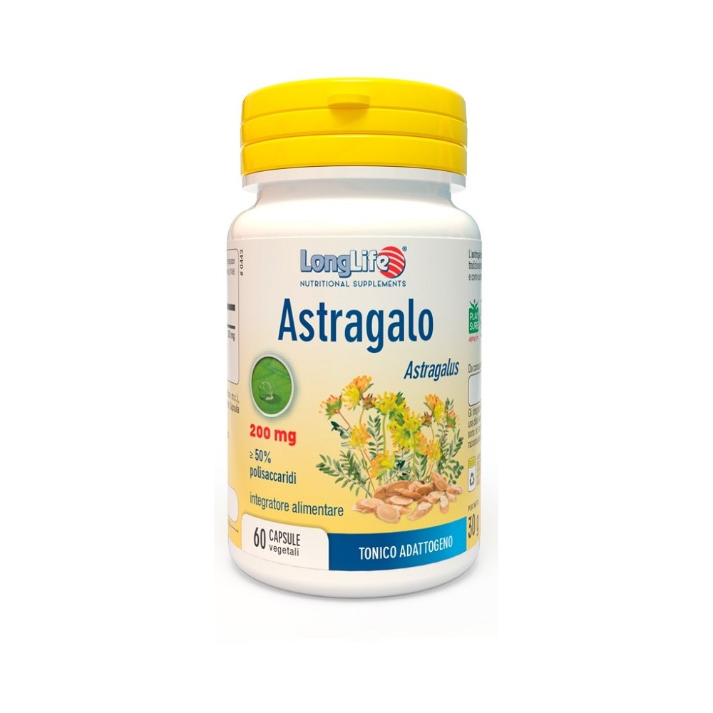 ASTRAGALO 200 Mg integratore alimentare 60 capsule Long Life