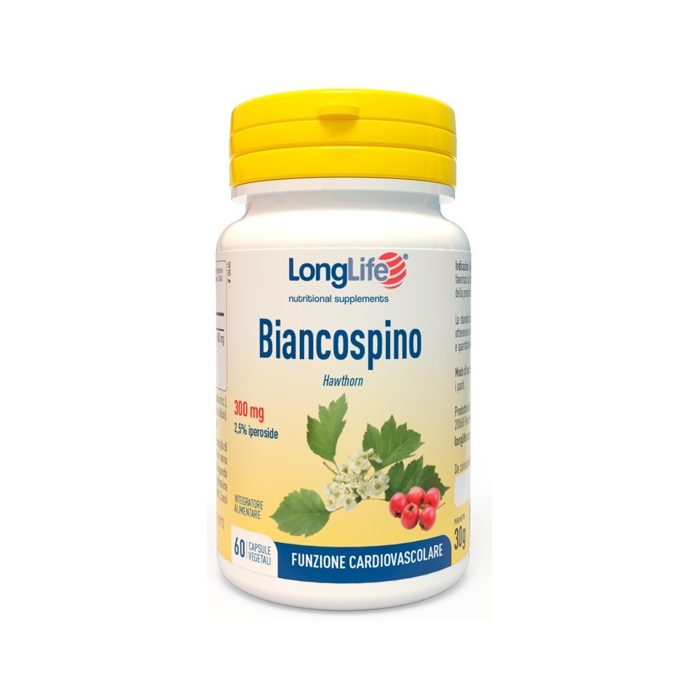 BIANCOSPINO integratore alimentare 60 capsule vegetali Long Life