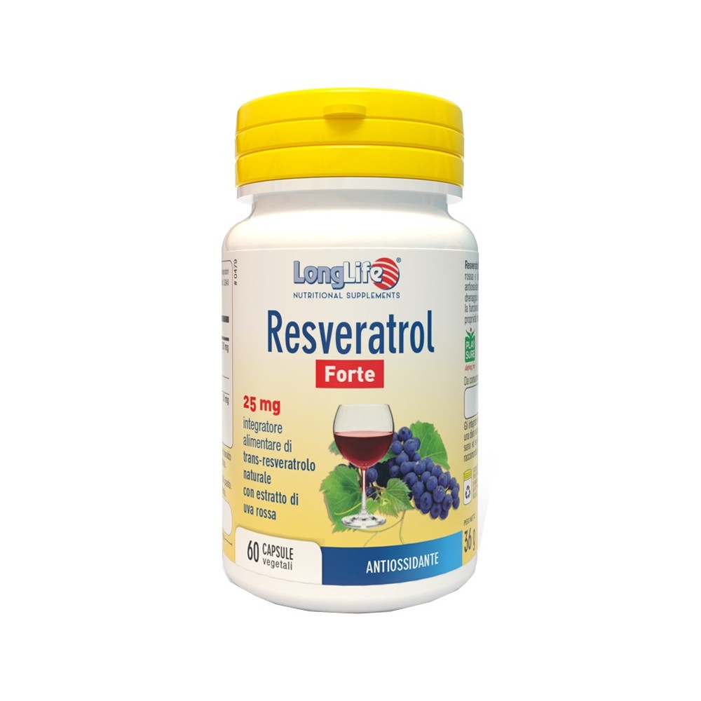 RESVERATROL FORTE integratore alimentare 60 capsule Long Life