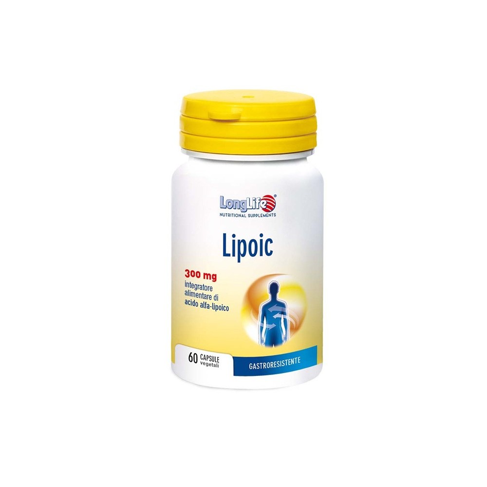 LIPOIC 300 Mg integratore alimentare 60 capsule Long Life