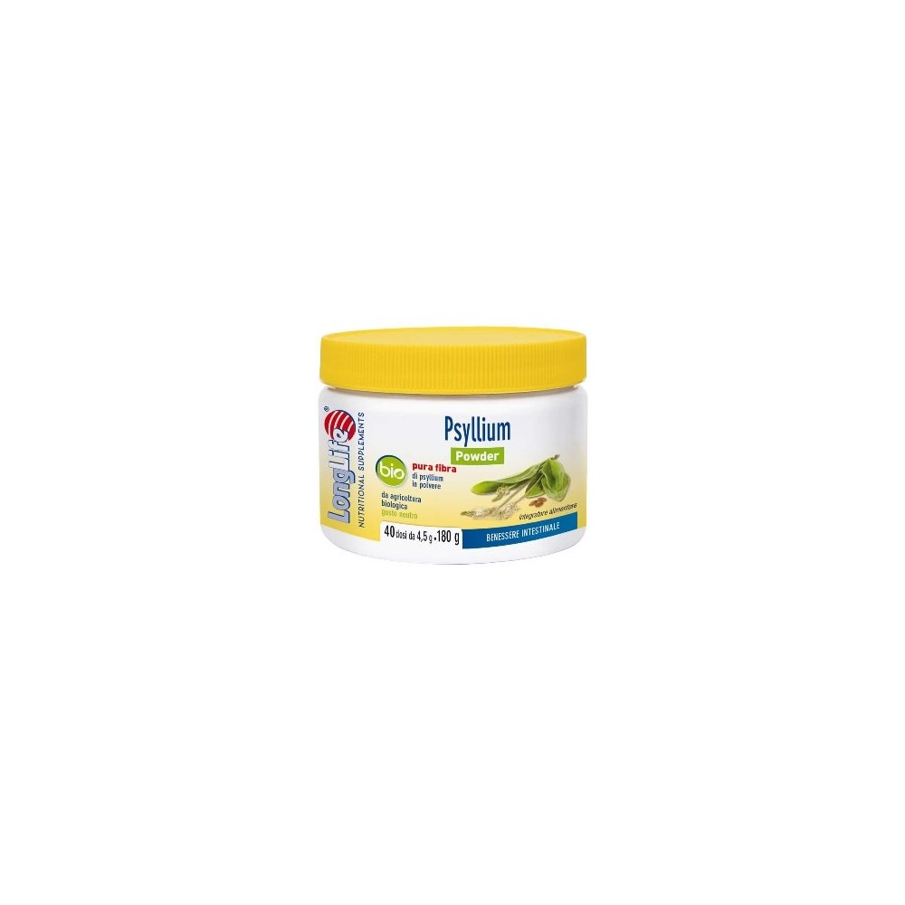 PSYLLIUM BIO POWDER integratore alimentare in polvere 180 g Long Life