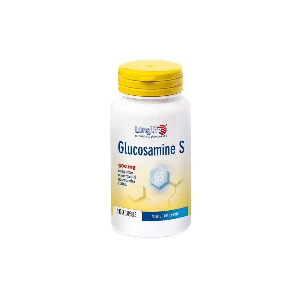 GLUCOSAMINE S integratore alimentare 100 capsule Long Life