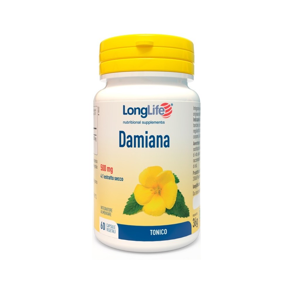 DAMIANA integratore alimentare 60 capsule 550mg Long Life