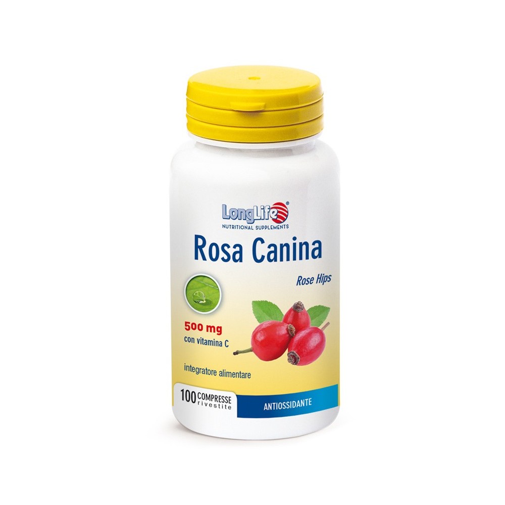 ROSA CANINA 500 Mg integratore alimentare 100 compresse Long Life