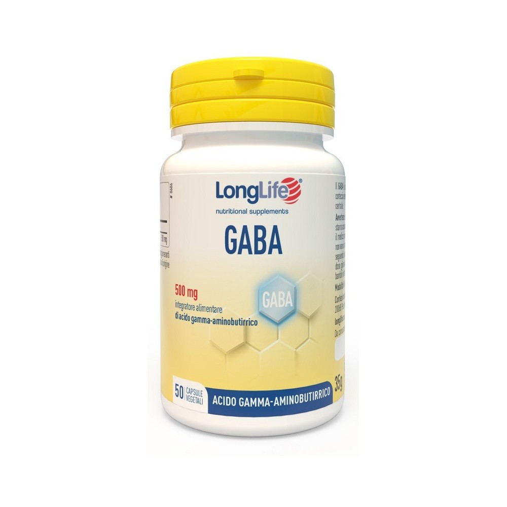 LONGLIFE GABA 500MG 50 CAPSULE