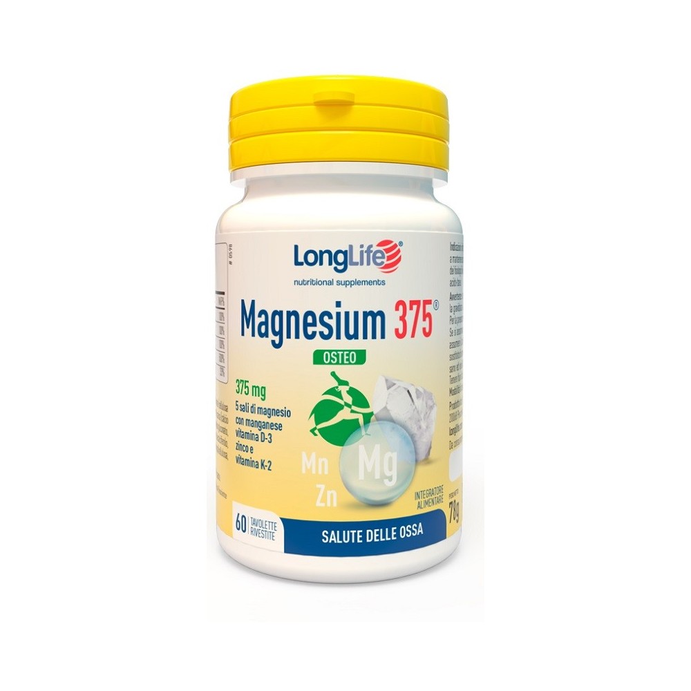 LONGLIFE MAGNESIUM 375 OSTEO 60 TAVOLETTE