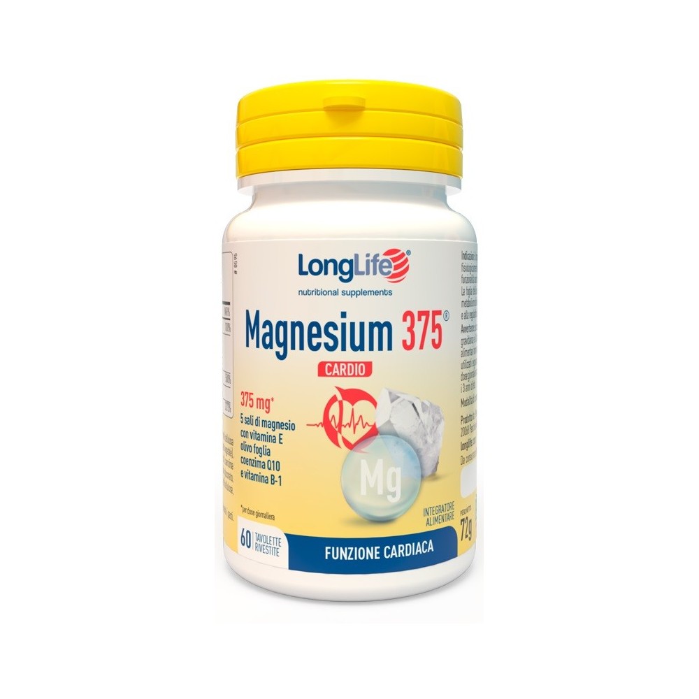 LONGLIFE MAGNESIUM 375 CARDIO 60 TAVOLETTE