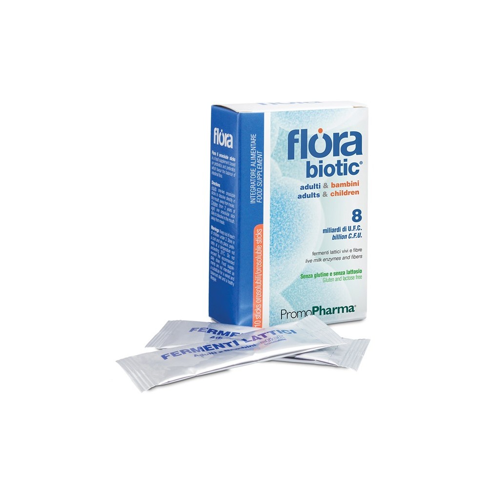 FLORA 8 10 STICK OROSOLUBILI ADULTI E BAMBINI