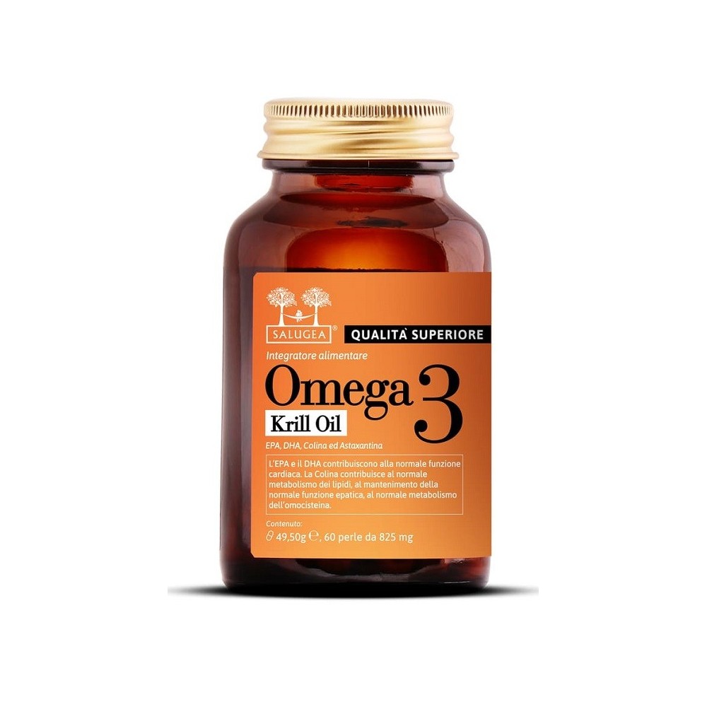 OMEGA 3 KRILL OIL integratore alimentare 60 perle Salugea