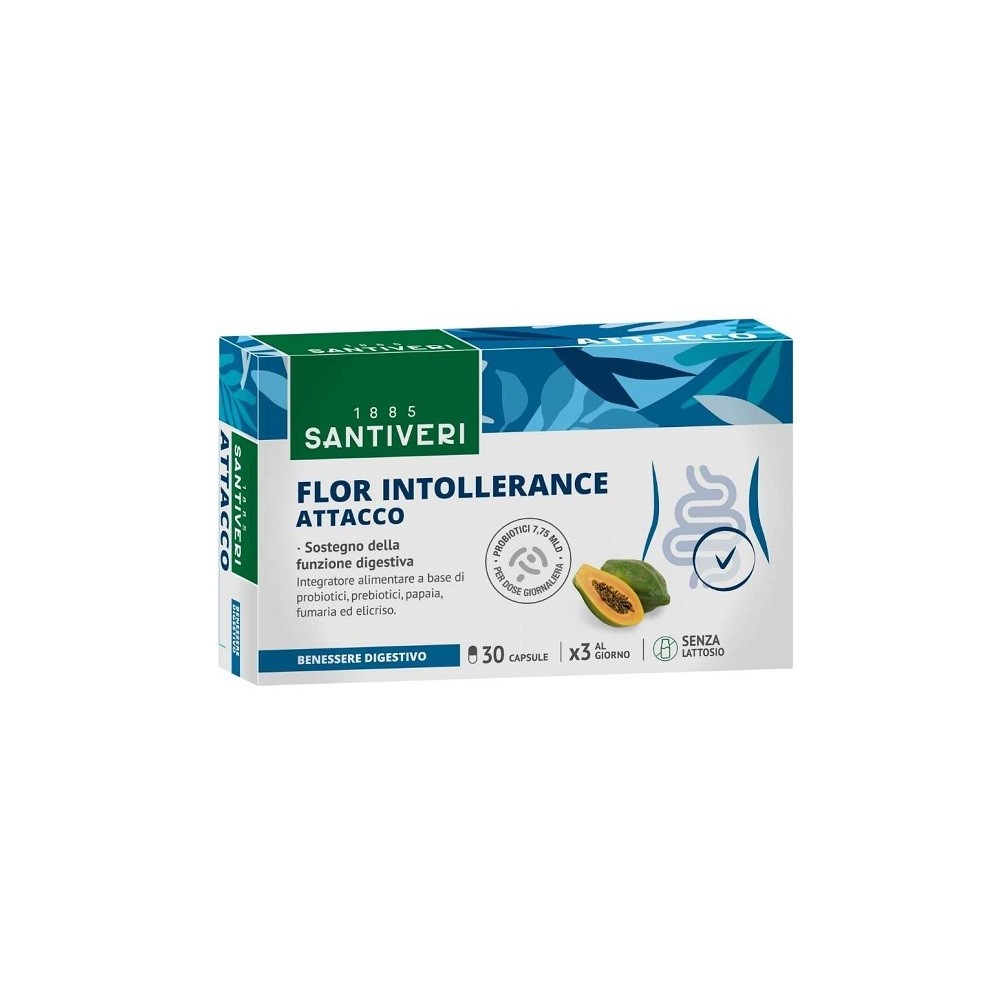 FLOR INTOLLERANCE ATTACCO 30 CAPSULE