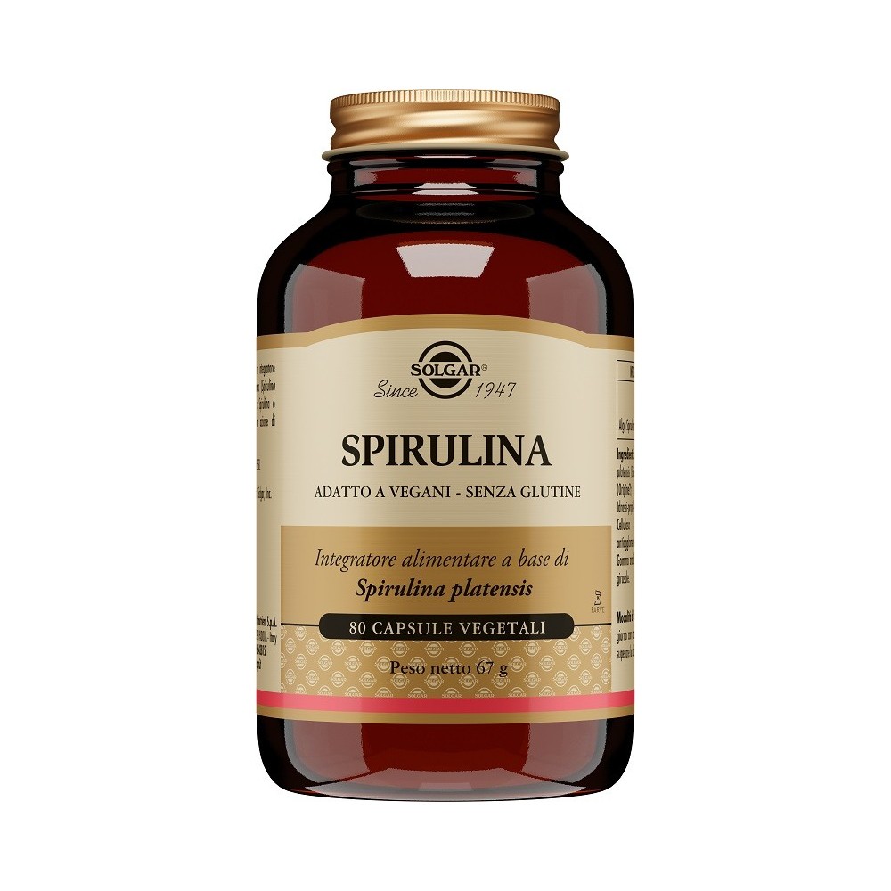 SPIRULINA integratore alimentare 80 capsule vegetali Solgar