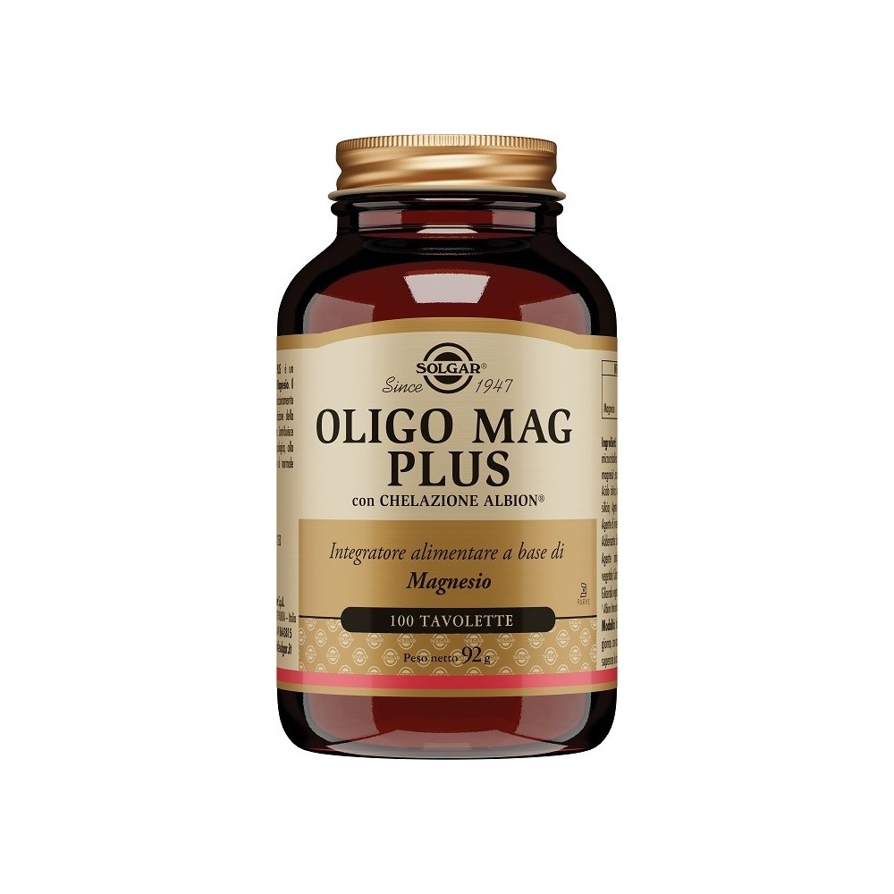 OLIGO MAG PLUS integratore alimentare 100 tavolette Solgar