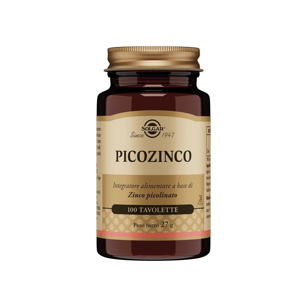 PICOZINCO integratore alimentare 100 tavolette Solgar