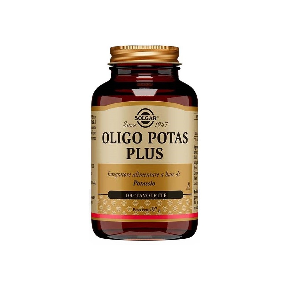 OLIGO POTAS PLUS integratore alimentare 100 tavolette Solgar