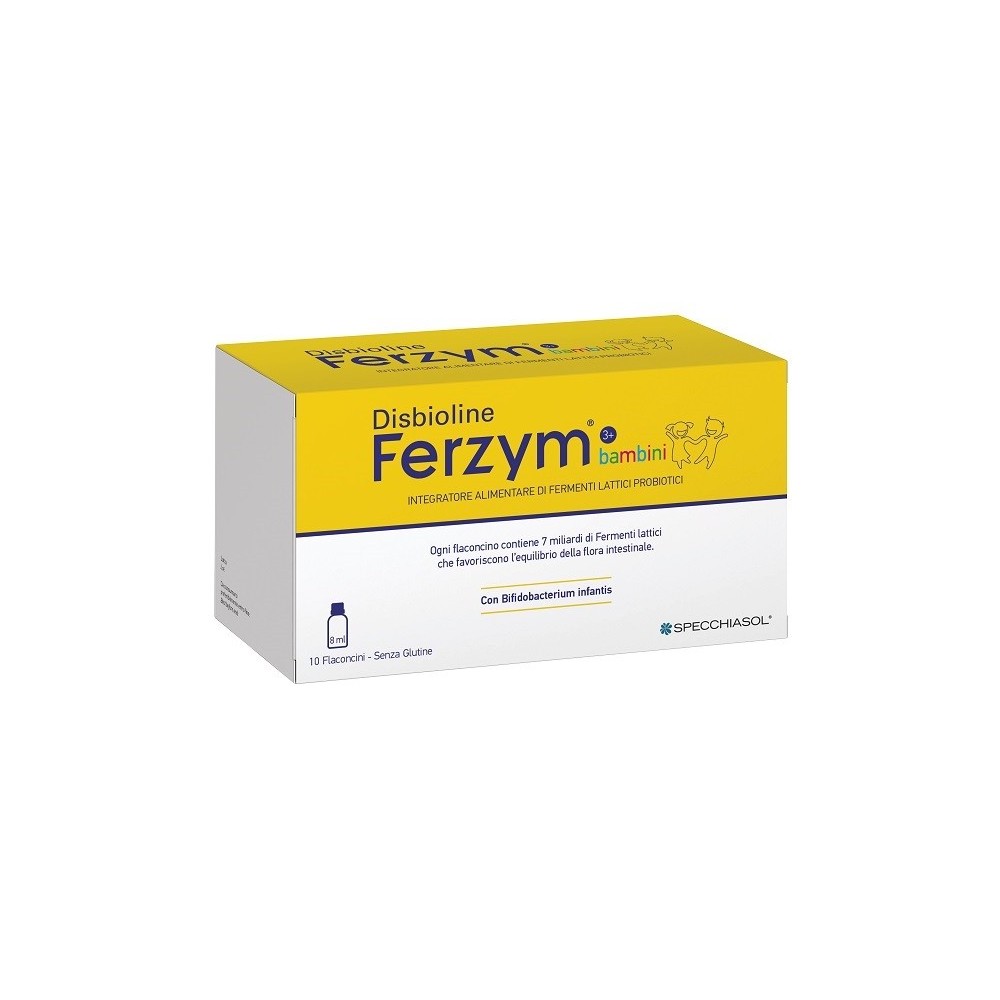 DISBIOLINE FERZYM BAMBINI 10 FLACONCINI DA 8 ML