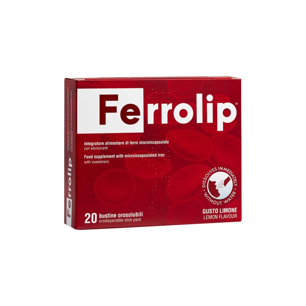 FERROLIP 20 BUSTINE OROSOLUBILI GUSTO LIMONE