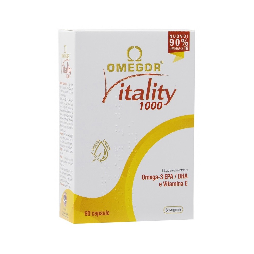 OMEGOR VITALITY 1000 integratore alimentare 60 perle U.g.a. Nutraceuticals