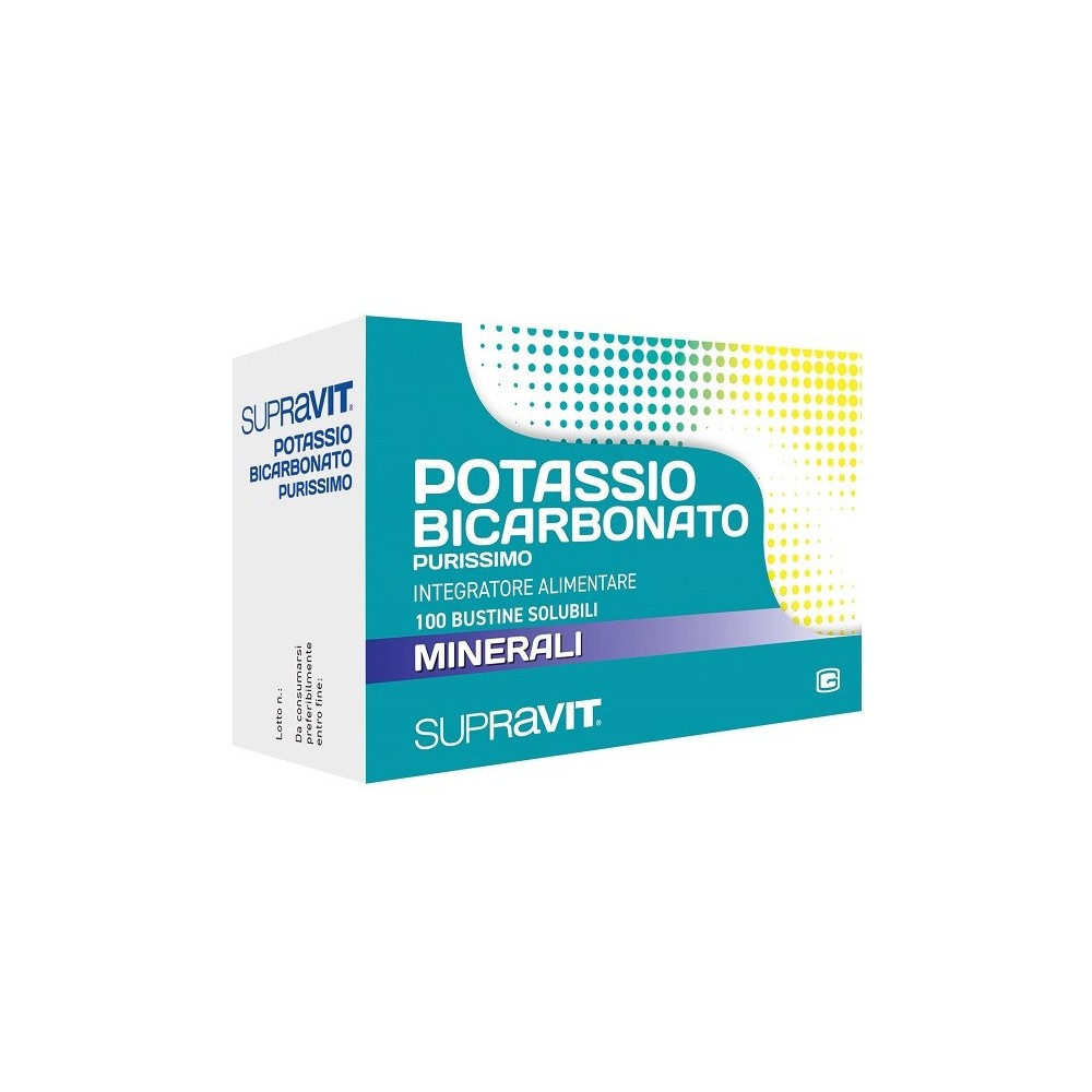 POTASSIO BICARBONATO PURO integratore alimentare 100 Buste Cabassi e Giuriati